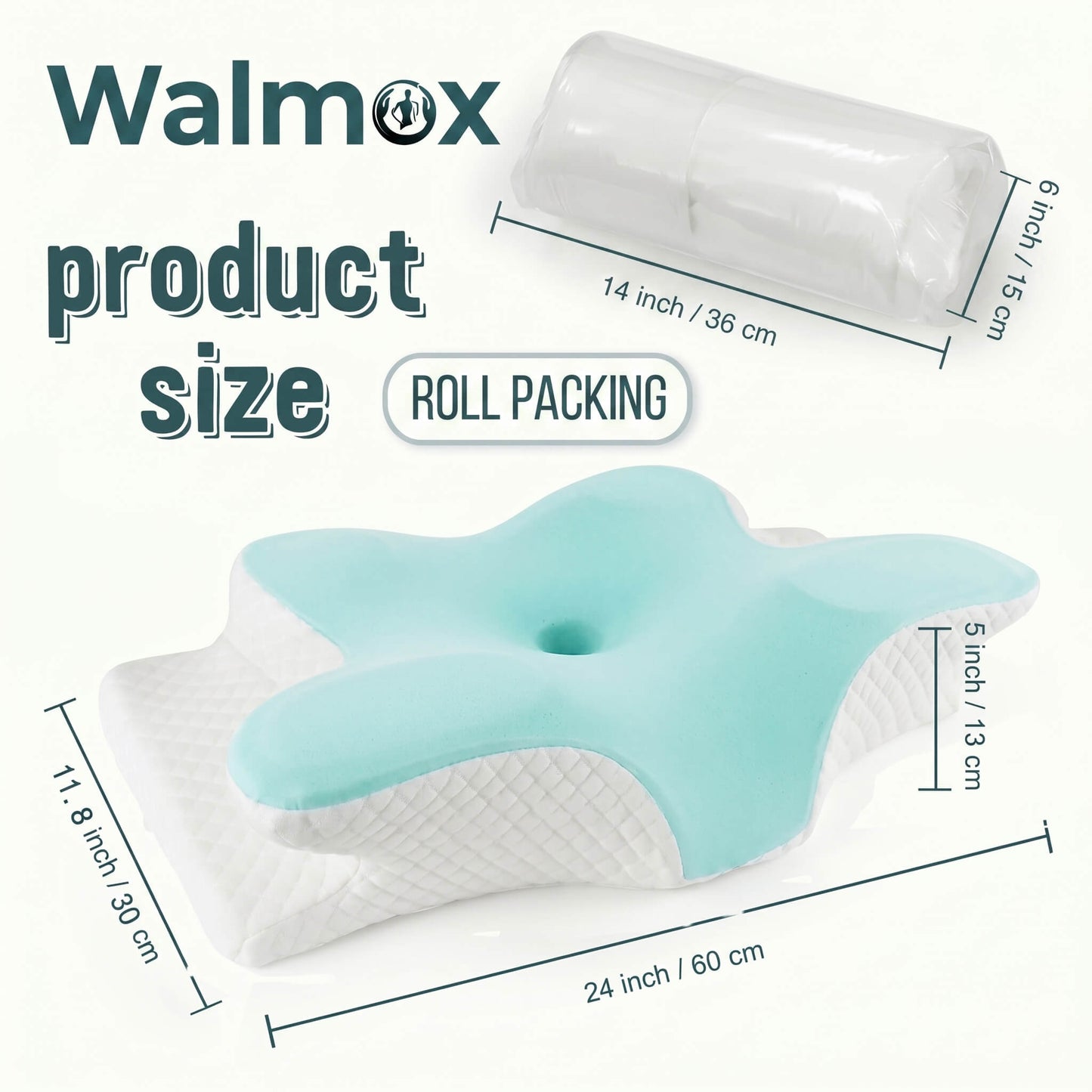 Walmox Neck Ease Cervical Pillow